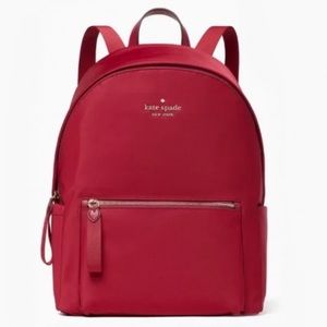 NWOT Kate Spade Chelsea Nylon Backpack, Cranberry Red